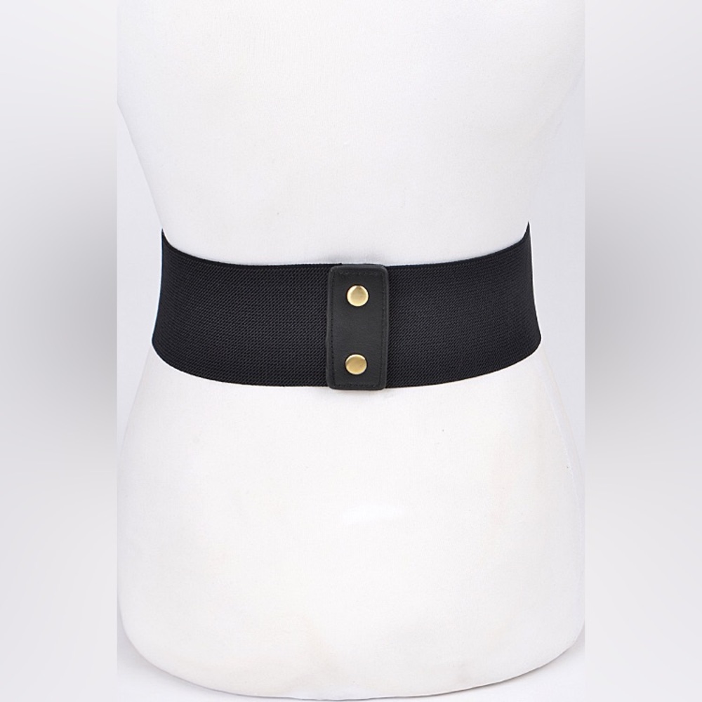 Vegan Leather Wide Corset Statement Belt - Picture 5 of 6